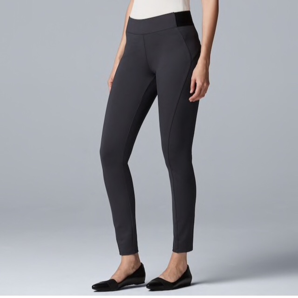 Vera wang Everyday luxury scuba skinny pants